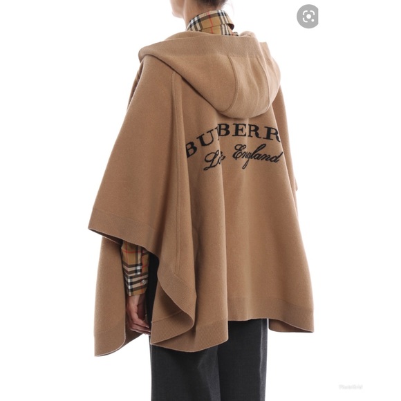 Burberry Jackets & Blazers - Sold! Burberry London Carla Hooded Open-Front Poncho